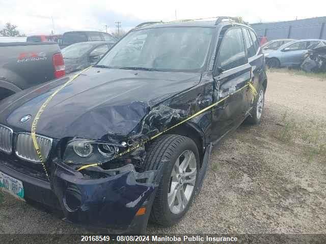 2008 BMW X3 3.0Si VIN: WBXPC93408WE78877 Lot: 20168549