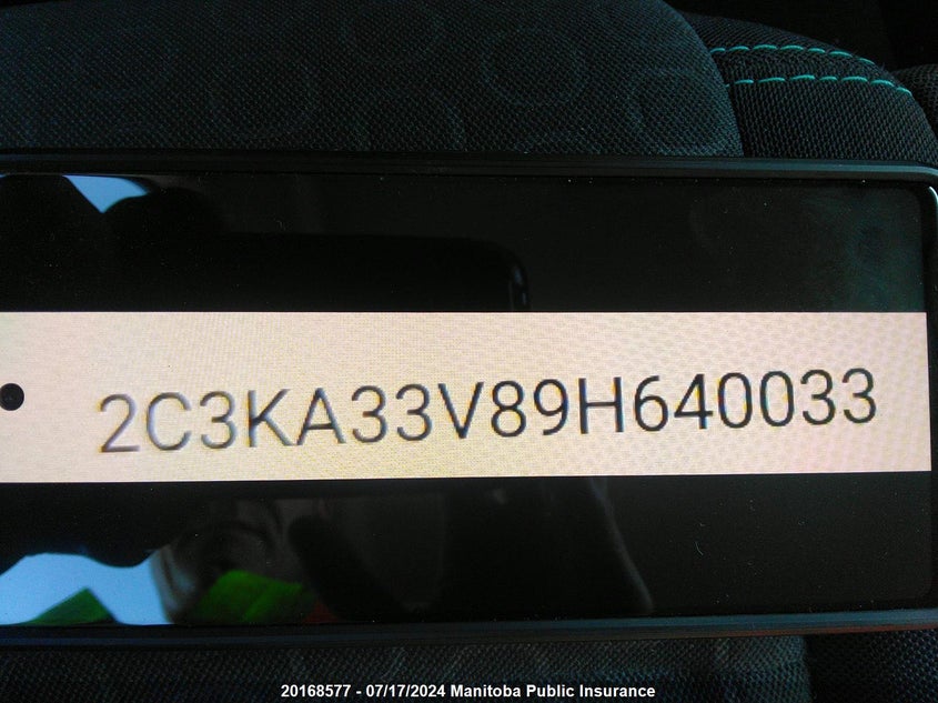 2009 Chrysler 300 Limited VIN: 2C3KA33V89H640033 Lot: 20168577