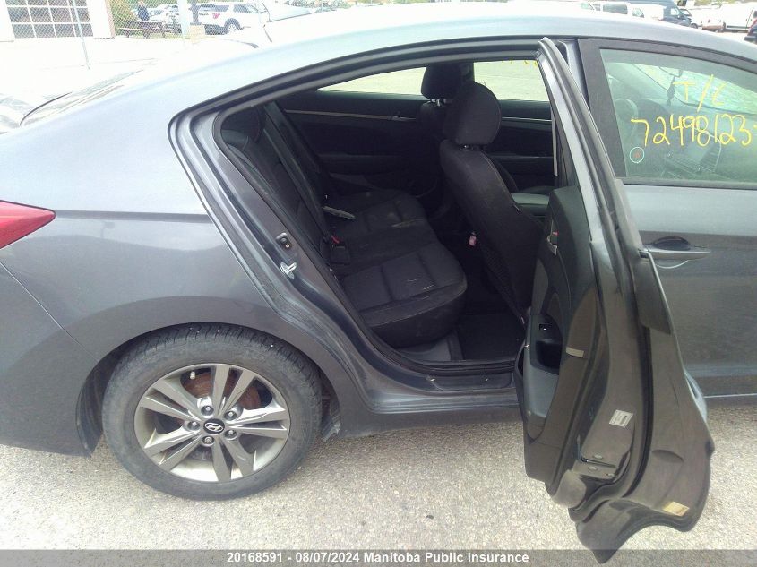 2017 Hyundai Elantra Gl VIN: KMHD84LF6HU167125 Lot: 20168591