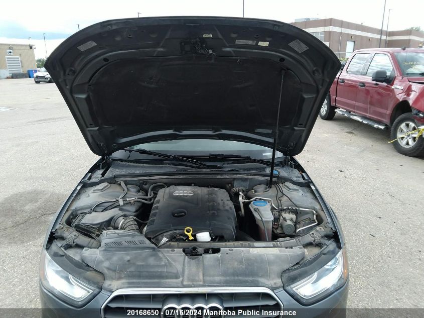 2013 Audi A4 2.0T Quattro VIN: WAUBFCFLXDA180773 Lot: 20168650