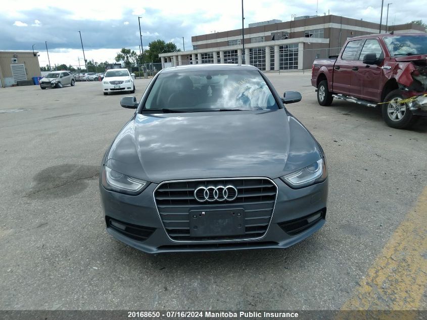 2013 Audi A4 2.0T Quattro VIN: WAUBFCFLXDA180773 Lot: 20168650