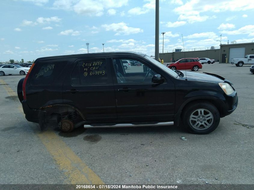 2004 Honda Cr-V Ex-L VIN: JHLRD78934C803903 Lot: 20168654