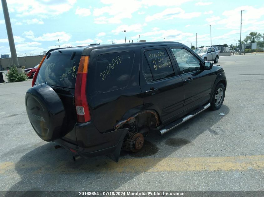 2004 Honda Cr-V Ex-L VIN: JHLRD78934C803903 Lot: 20168654