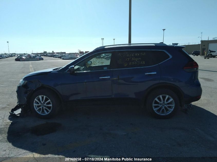 2017 Nissan Rogue Sv VIN: 5N1AT2MV3HC800388 Lot: 20168658