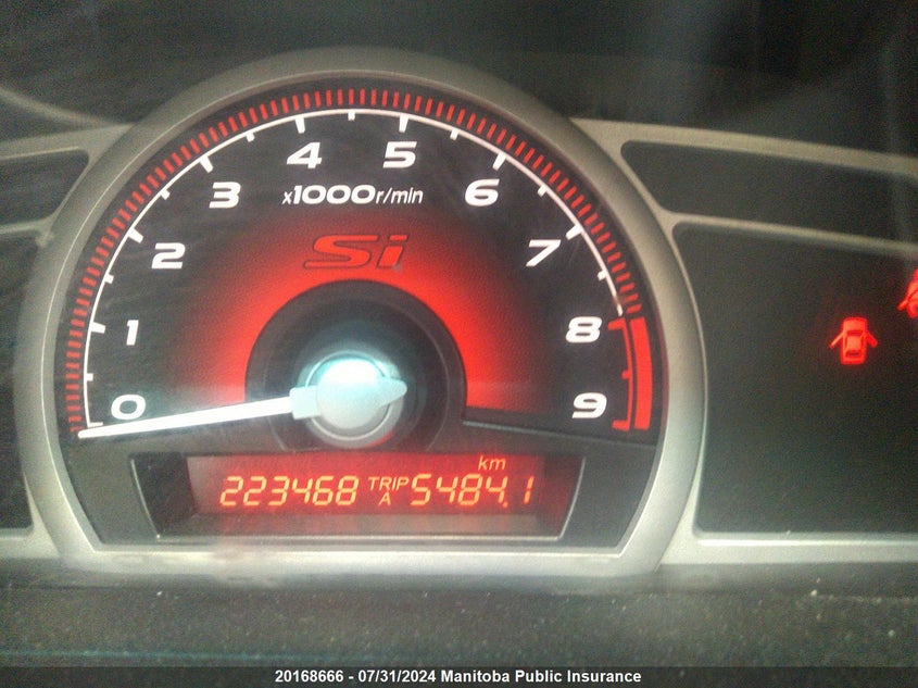 2009 Honda Civic Si VIN: 2HGFG21559H100875 Lot: 20168666