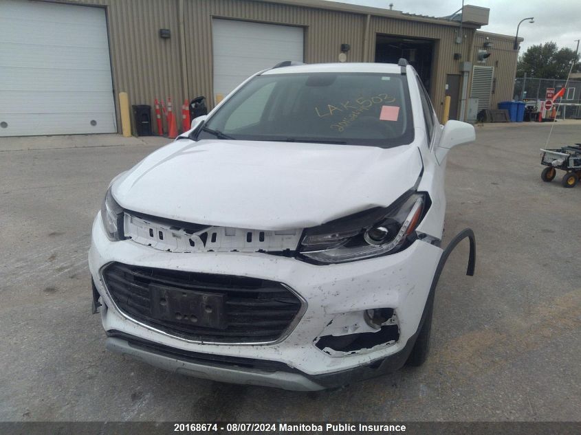 2018 Chevrolet Trax Lt VIN: 3GNCJPSBXJL328393 Lot: 20168674