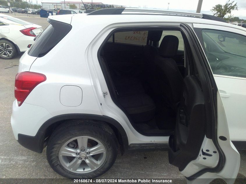 2018 Chevrolet Trax Lt VIN: 3GNCJPSBXJL328393 Lot: 20168674