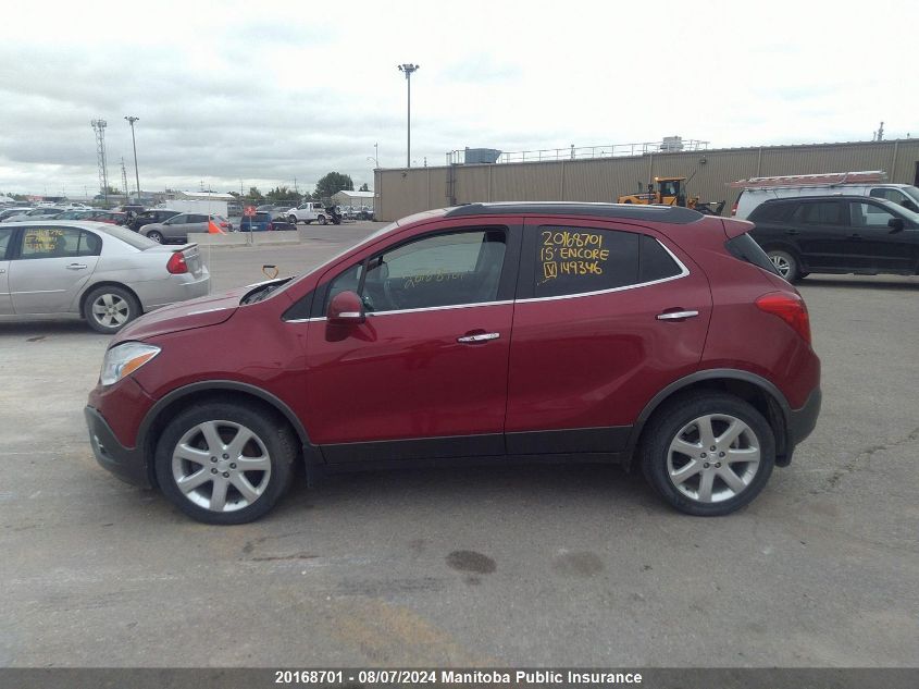 2015 Buick Encore VIN: KL4CJGSBXFB149346 Lot: 20168701