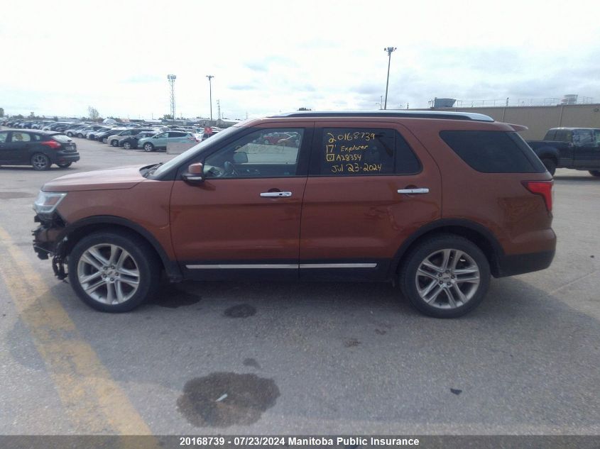 2017 Ford Explorer Limited VIN: 1FM5K8F85HGA28354 Lot: 20168739