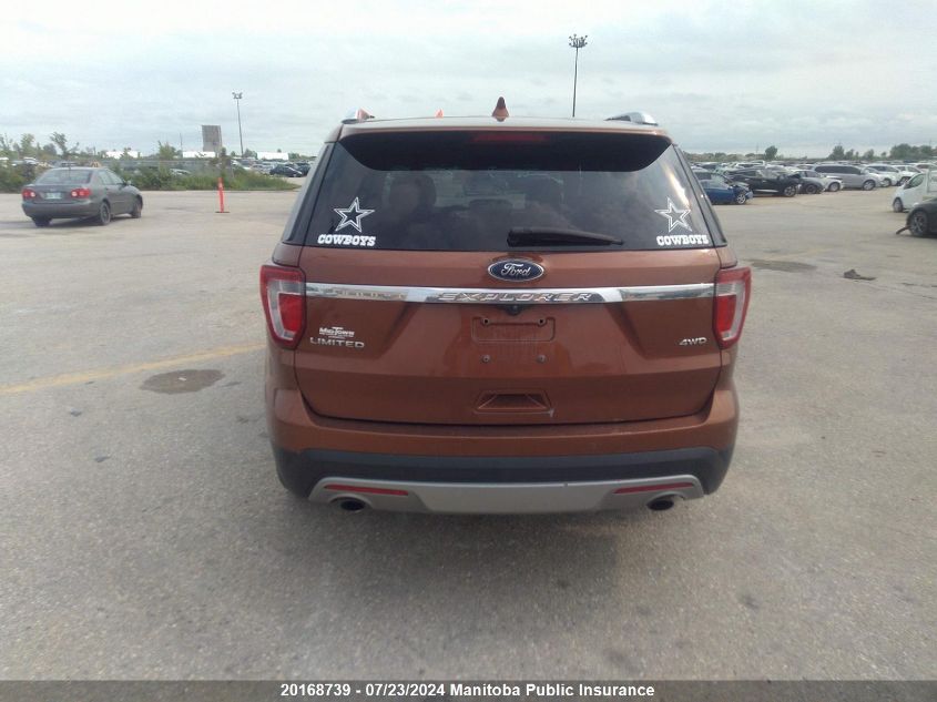 2017 Ford Explorer Limited VIN: 1FM5K8F85HGA28354 Lot: 20168739