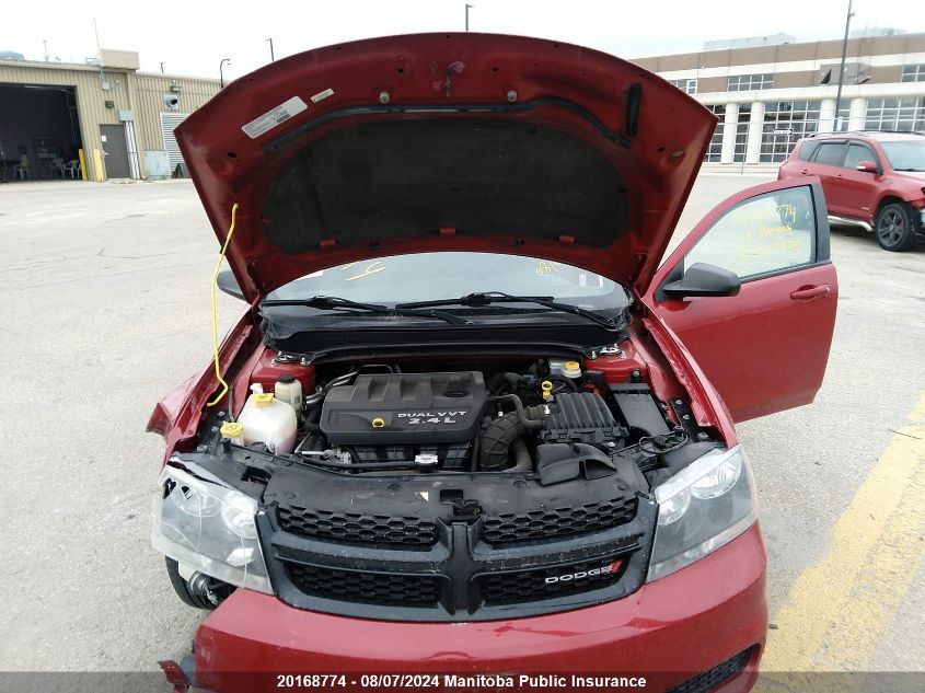 2013 Dodge Avenger Se VIN: 1C3CDZAB1DN645825 Lot: 20168774