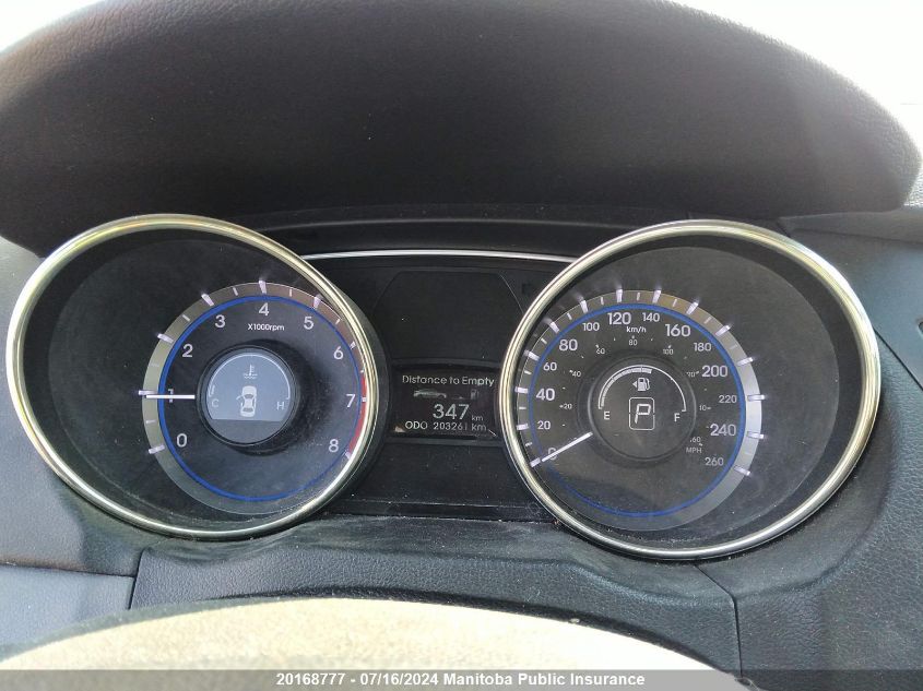 2012 Hyundai Sonata Gls VIN: 5NPEB4AC5CH438732 Lot: 20168777