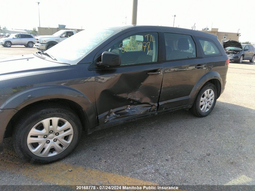 2016 Dodge Journey Se VIN: 3C4PDCAB1GT249103 Lot: 20168778