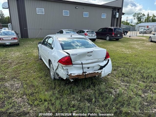 2013 Chevrolet Impala Lt V6 VIN: 2G1WB5E32D1262030 Lot: 20168800