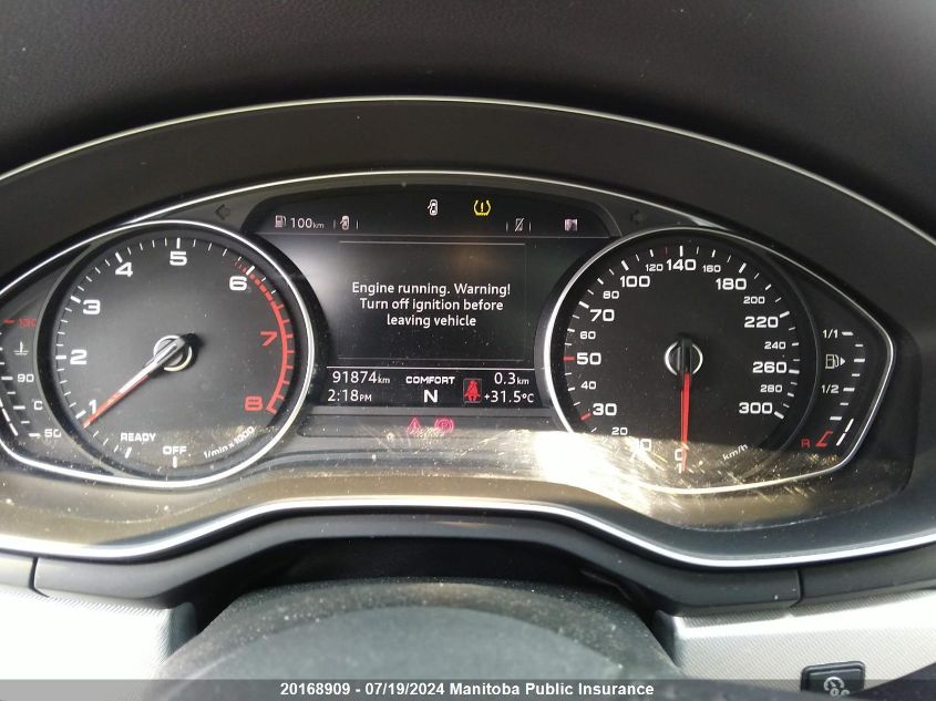 2017 Audi A4 2.0T Quattro VIN: WAUBNAF44HN063267 Lot: 20168909