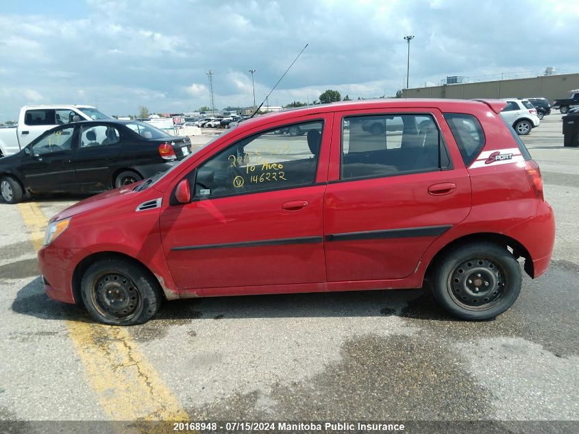 2010 Chevrolet Aveo Ls VIN: 3G1TB6DE4AL146222 Lot: 20168948