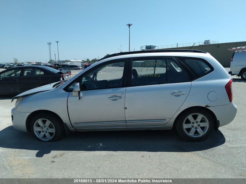 2008 Kia Rondo Ex VIN: KNAFG525287124265 Lot: 20169015