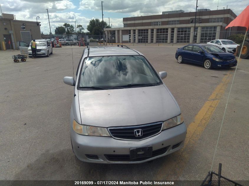 2002 Honda Odyssey Ex VIN: 2HKRL18982H001166 Lot: 20169099