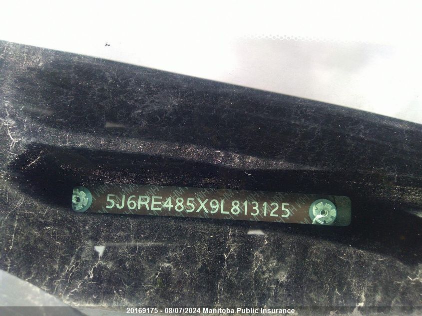 2009 Honda Cr-V Ex VIN: 5J6RE485X9L813125 Lot: 20169175