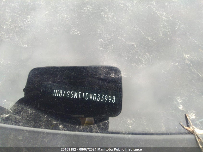 2013 Nissan Rogue S VIN: JN8AS5MT1DW033998 Lot: 20169182