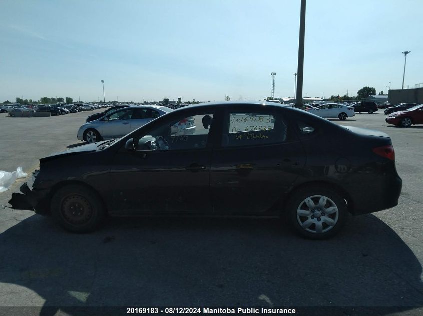 2009 Hyundai Elantra Gl VIN: KMHDU45DX9U676238 Lot: 20169183