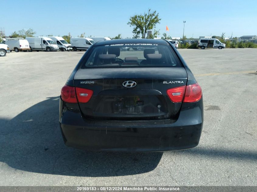 2009 Hyundai Elantra Gl VIN: KMHDU45DX9U676238 Lot: 20169183
