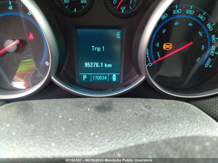 2011 Chevrolet Cruze Lt Turbo VIN: 1G1PG5S95B7169243 Lot: 20169187