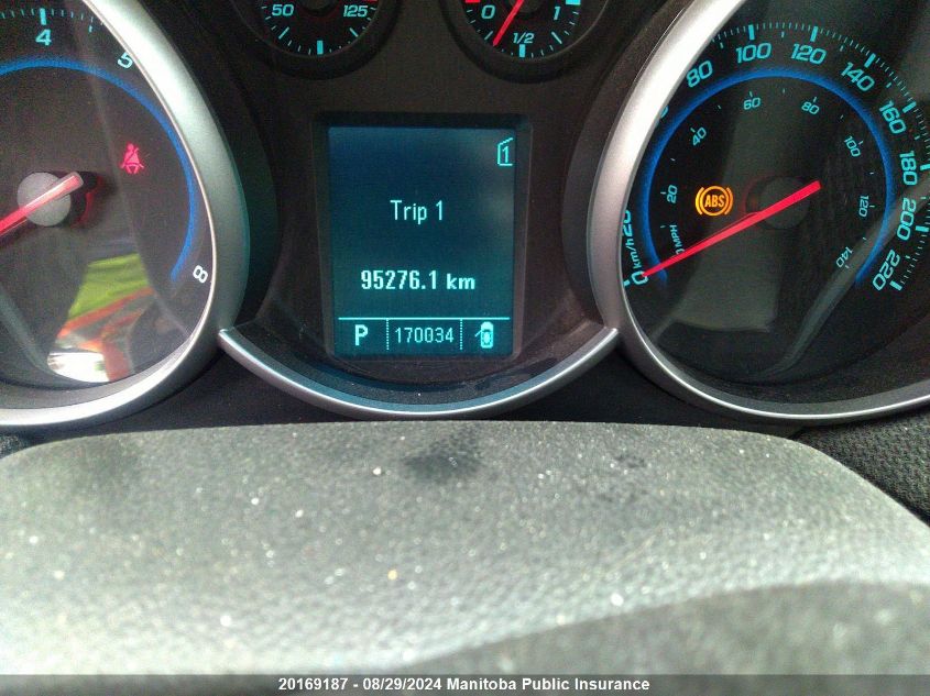 2011 Chevrolet Cruze Lt Turbo VIN: 1G1PG5S95B7169243 Lot: 20169187