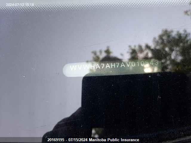 2010 Volkswagen Eos 2.0T VIN: WVWHA7AH7AV010543 Lot: 20169195