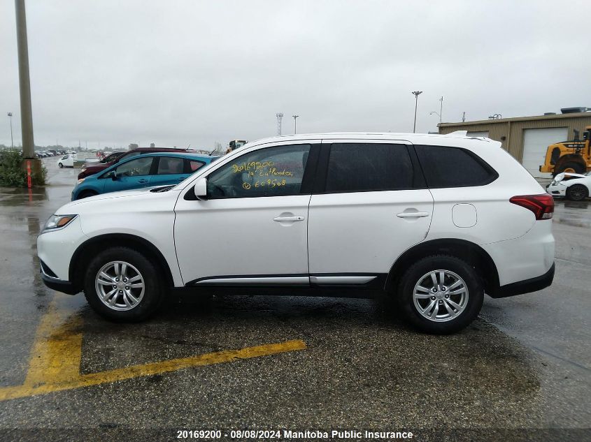 2019 Mitsubishi Outlander Es VIN: JA4AZ2A31KZ609508 Lot: 20169200