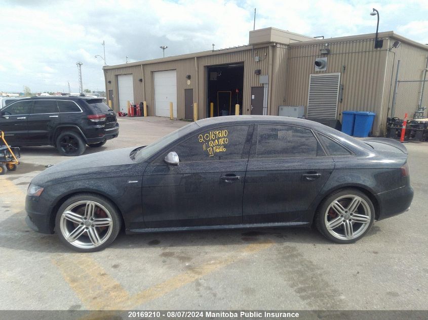 2011 Audi S4 3.0T Quattro VIN: WAUBGCFL3BA102216 Lot: 20169210