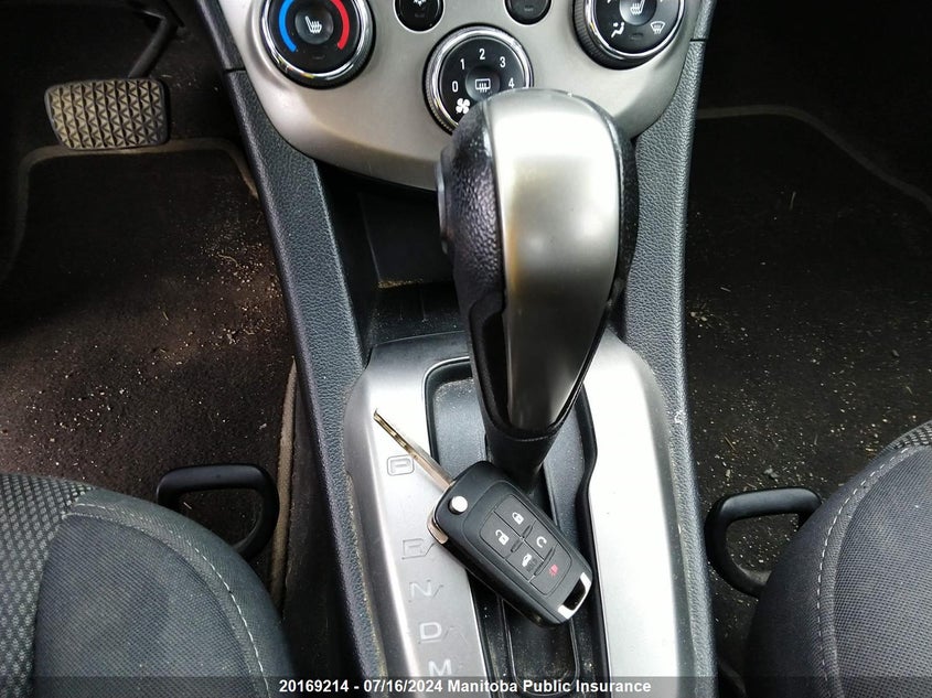 2013 Chevrolet Sonic Lt VIN: 1G1JC5EH2D4214387 Lot: 20169214