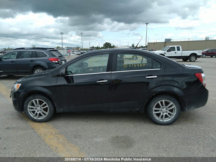 2013 Chevrolet Sonic Lt VIN: 1G1JC5EH2D4214387 Lot: 20169214