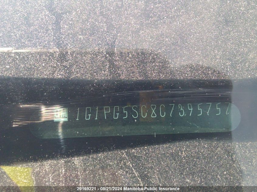 2012 Chevrolet Cruze Lt Turbo VIN: 1G1PG5SC8C7395757 Lot: 20169221