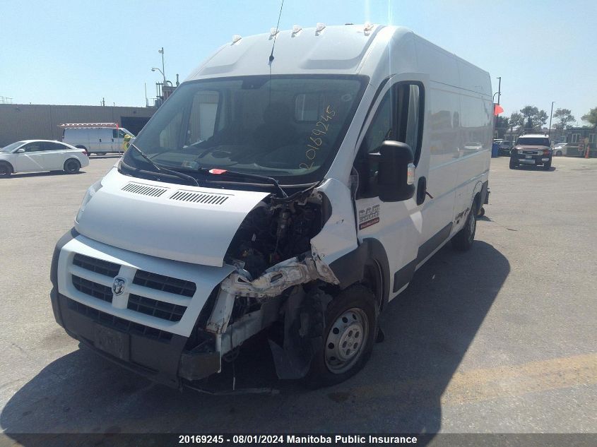 2014 Ram Promaster 3500 Cargo Van Ext VIN: 3C6URVHG4EE113817 Lot: 20169245