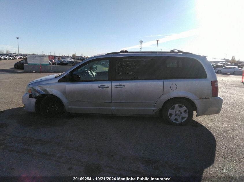 2008 Dodge Grand Caravan Sxt VIN: 2D8HN44H08R653605 Lot: 20169284