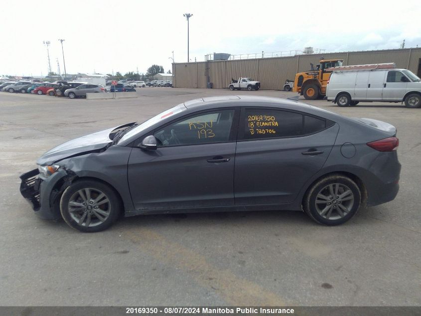 2018 Hyundai Elantra Sel/Value/Limited VIN: KMHD84LF1JU720706 Lot: 20169350
