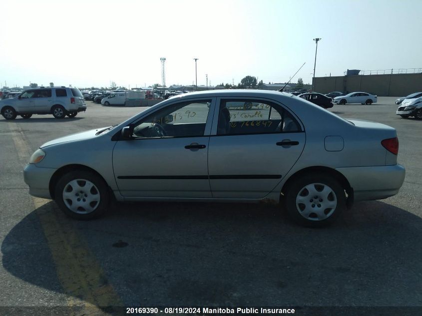 2003 Toyota Corolla Ce/Le/S VIN: 2T1BR32E23C766847 Lot: 20169390