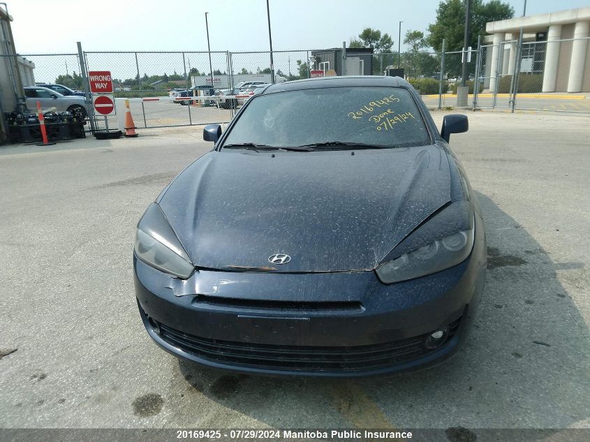 2008 Hyundai Tiburon Gs VIN: KMHHM65D68U272915 Lot: 20169425