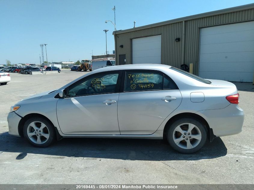 2011 Toyota Corolla Le VIN: 2T1BU4EE2BC741154 Lot: 20169445