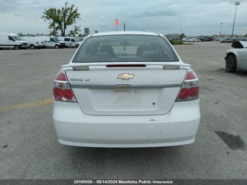 2009 Chevrolet Aveo Lt VIN: 3G1TX55E09L119783 Lot: 20169506