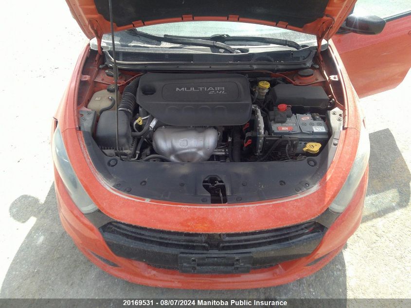 2015 Dodge Dart Sxt VIN: 1C3CDFBB5FD368716 Lot: 20169531