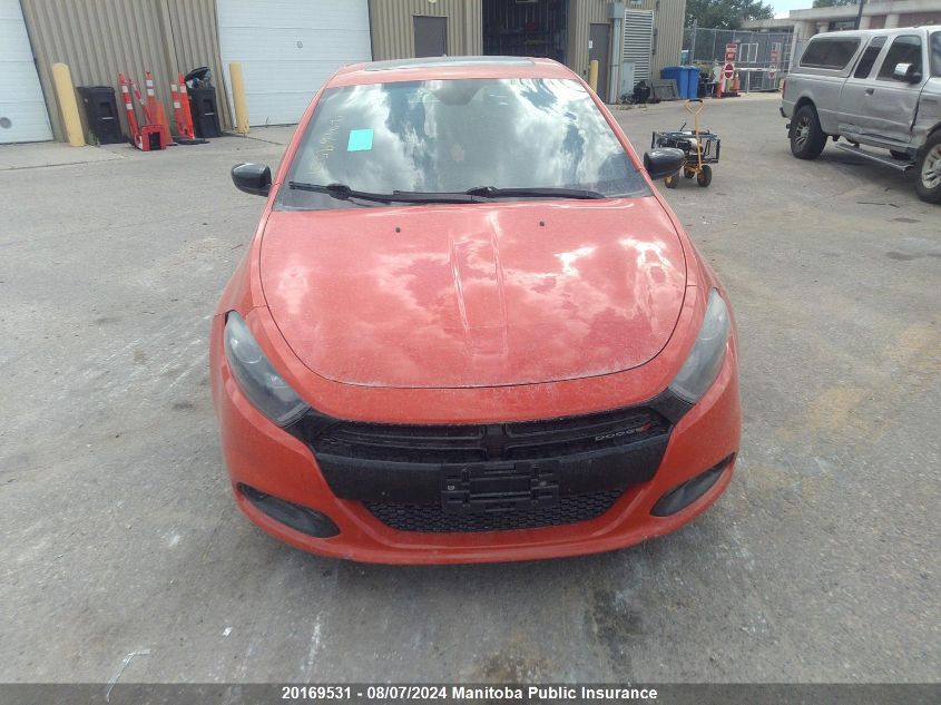 2015 Dodge Dart Sxt VIN: 1C3CDFBB5FD368716 Lot: 20169531