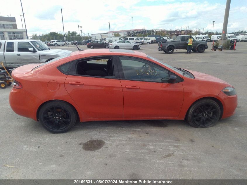 2015 Dodge Dart Sxt VIN: 1C3CDFBB5FD368716 Lot: 20169531