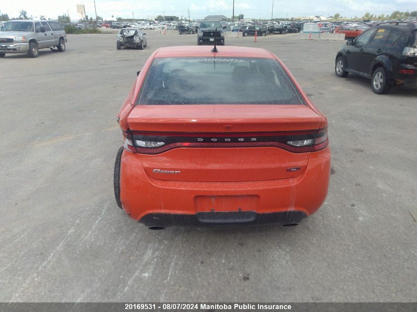 2015 Dodge Dart Sxt VIN: 1C3CDFBB5FD368716 Lot: 20169531