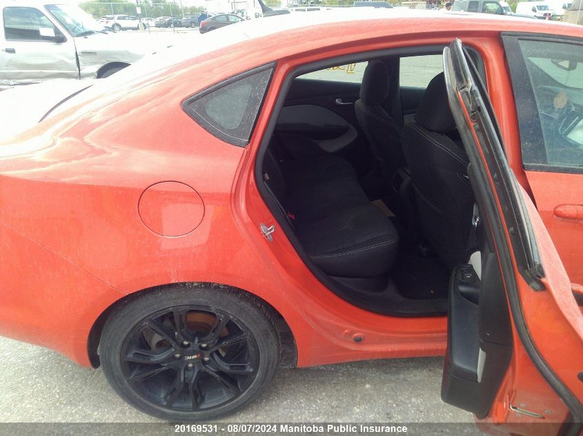 2015 Dodge Dart Sxt VIN: 1C3CDFBB5FD368716 Lot: 20169531