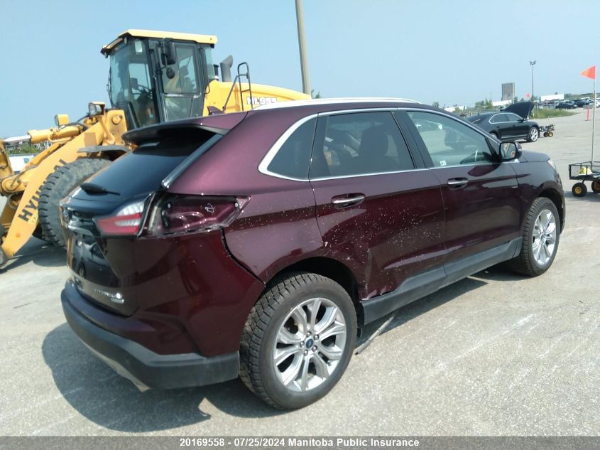 2019 Ford Edge Titanium VIN: 2FMPK4K99KBB37883 Lot: 20169558