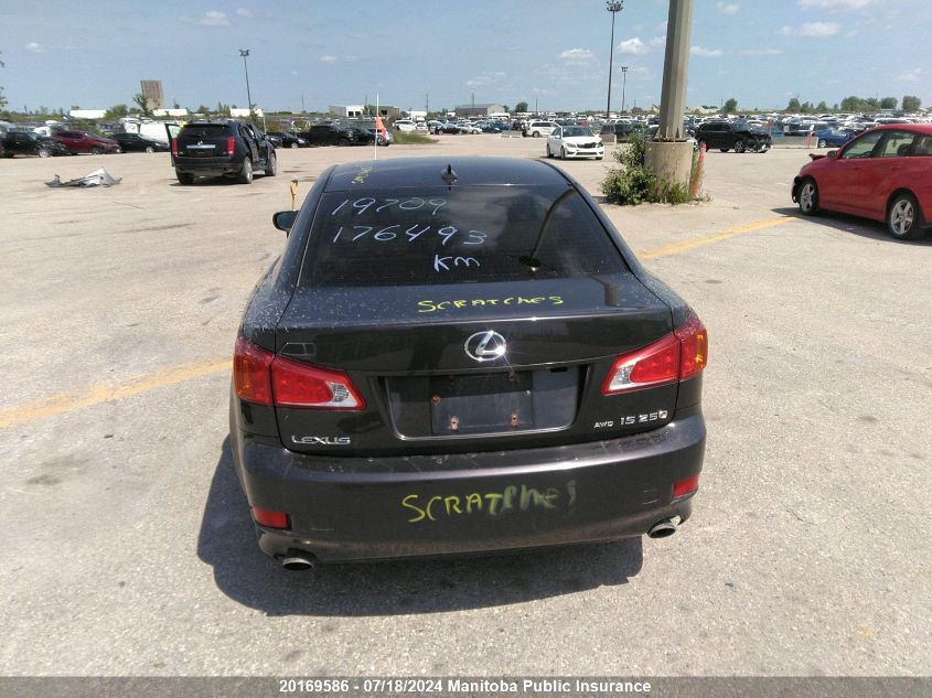 2010 Lexus Is 250 VIN: JTHCF5C21A5037454 Lot: 20169586