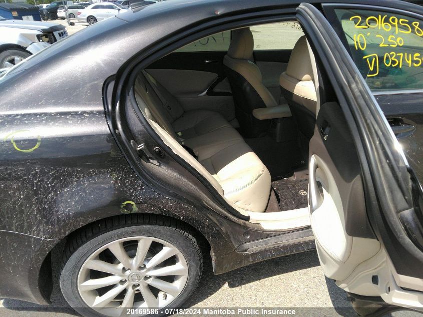 2010 Lexus Is 250 VIN: JTHCF5C21A5037454 Lot: 20169586