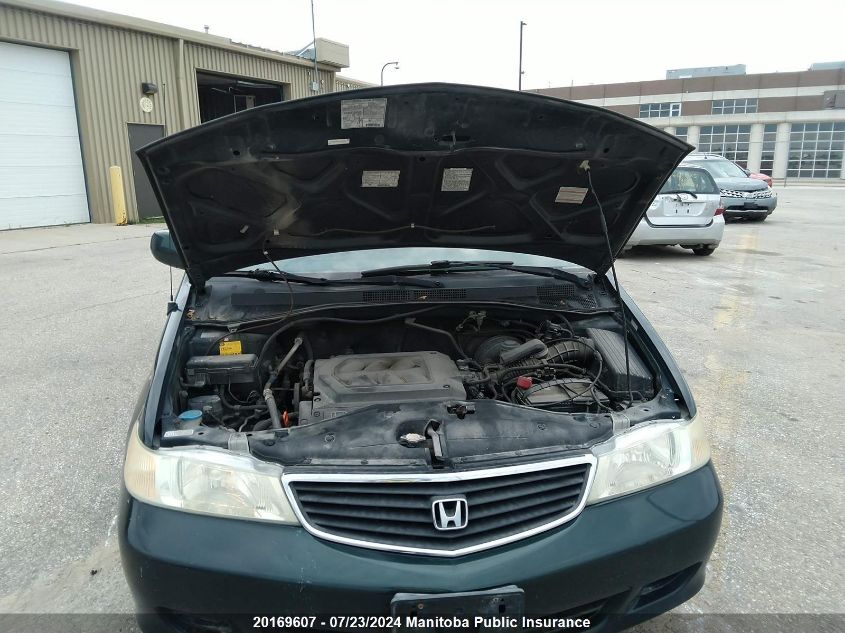 2001 Honda Odyssey Ex VIN: 2HKRL186X1H007457 Lot: 20169607